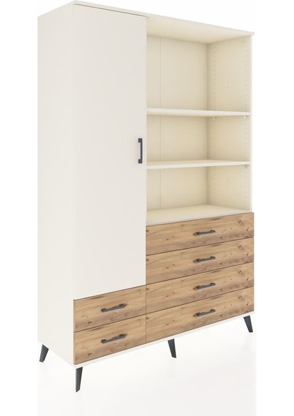 Hyperion Dolap 7 Raflı 6 Çekmeceli Tek Kapaklı 132X44X195 Aytaşı-Aytaşı/çam fiyatları