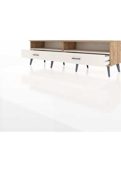 Hyperion Tv Ünitesi 2 Raflı 2 Çekmeceli 176X44X51 Çam-Aytaşı/aytaşı modelleri