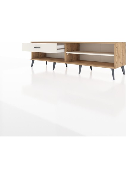 Hyperion Tv Ünitesi Tek Raflı Tek Çekmeceli 176X44X51 Çam-Aytaşı/aytaşı modelleri