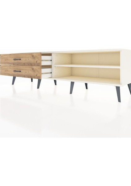 Hyperion Tv Ünitesi Tek Raflı 2 Çekmeceli 176X44X51 Aytaşı-Aytaşı/çam fırsatları