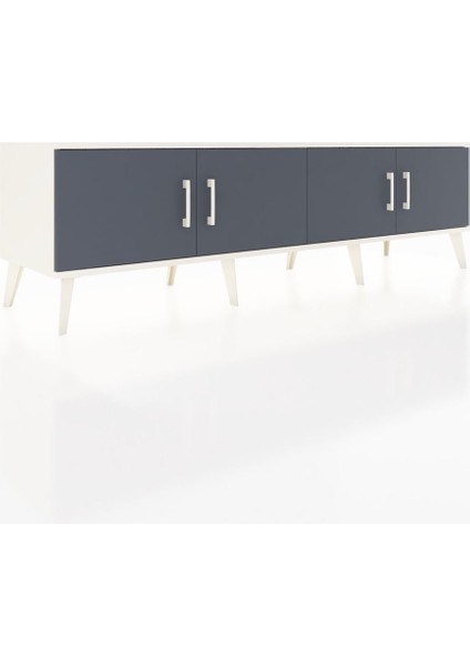 Hyperion Tv Ünitesi 2 Raflı 4 Kapaklı 176X44X51 Aytaşı-Antrasit/çam fiyatları