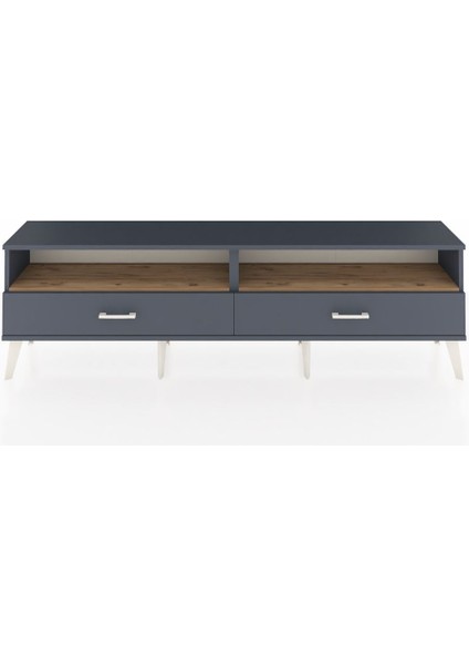 Arges Tv Ünitesi 2 Raflı 2 Çekmeceli 176X30X51 Antrasit-Çam/antrasit