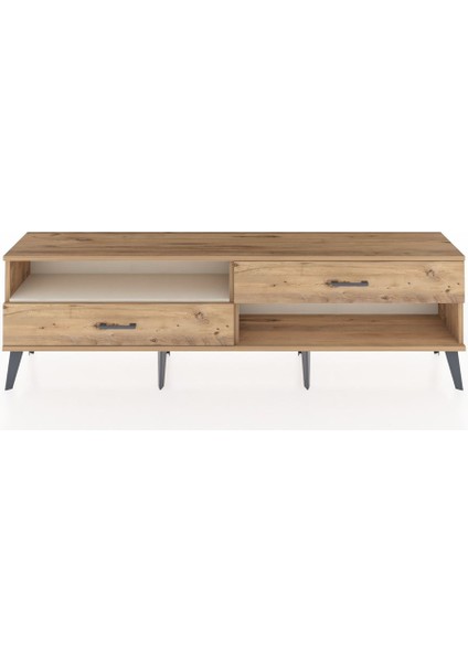 Arges Tv Ünitesi Tek Raflı 2 Çekmeceli 176X30X51 Çam-Aytaşı/çam