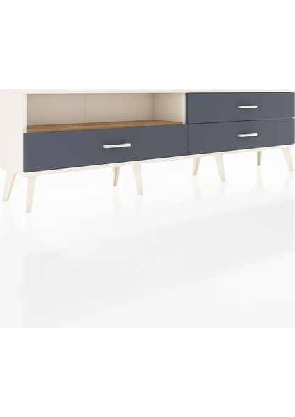 Arges Tv Ünitesi Tek Raflı 3 Çekmeceli 176X30X51 Aytaşı-Çam/antrasit fiyatları