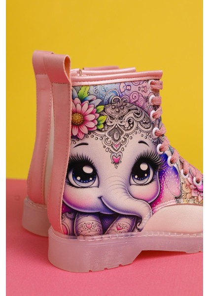 Elodie Sedef Çizgi Karakter Baskılı Bağcıklı Çocuk Bot fırsatları