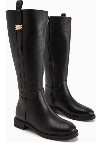 Kaisa Siyah Tokalı Kadın Çizme modelleri