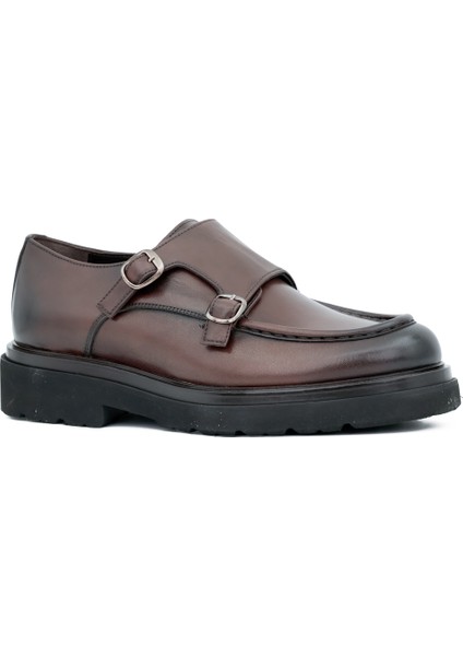 Hakiki Deri Erkek Loafer Ayakkabı Eva Taban Çift Tokalı - E4464 fiyatları