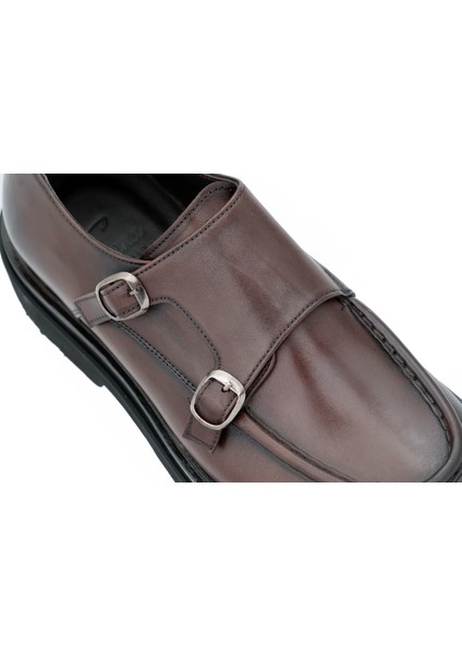 Hakiki Deri Erkek Loafer Ayakkabı Eva Taban Çift Tokalı - E4464 modelleri