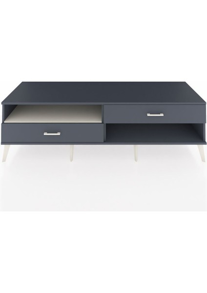 Kronos Tv Ünitesi Tek Raflı 2 Çekmeceli 176X59X51 Antrasit-Aytaşı/antrasit