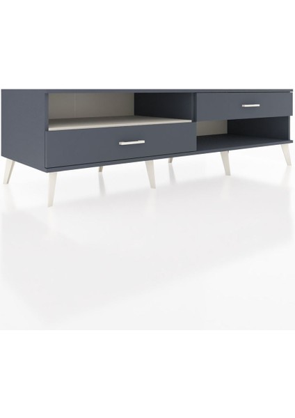 Kronos Tv Ünitesi Tek Raflı 2 Çekmeceli 176X59X51 Antrasit-Aytaşı/antrasit fiyatları