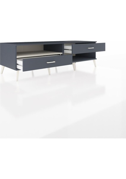 Kronos Tv Ünitesi Tek Raflı 2 Çekmeceli 176X59X51 Antrasit-Aytaşı/antrasit indirimleri