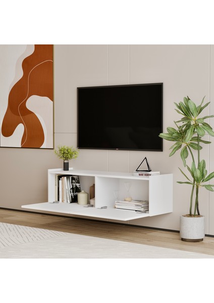 Hitit Beyaz Tv Ünitesi 120 cm fiyatları