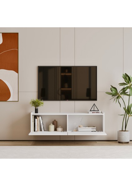 Hitit Beyaz Tv Ünitesi 120 cm fırsatları