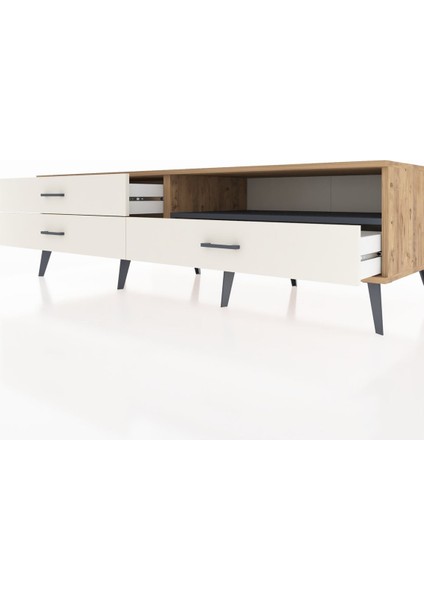 Kronos Tv Ünitesi Tek Raflı 3 Çekmeceli 176X59X51 Çam-Antrasit/aytaşı fırsatları