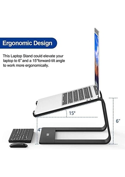 M5 Alüminyum Ergonomik Katlanır Bilgisayar Standı Bilgisayar Yükseltici 10 -17 Inç fiyatları