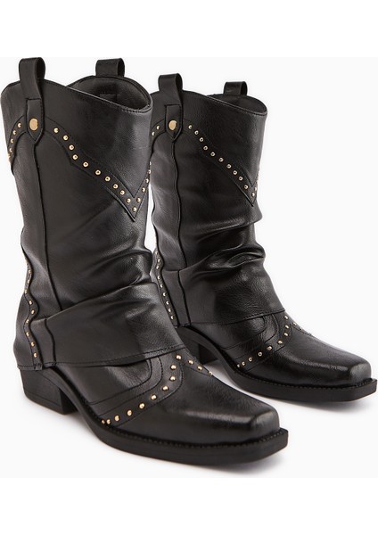 Joli Siyah Western Kovboy Kadın Bot modelleri