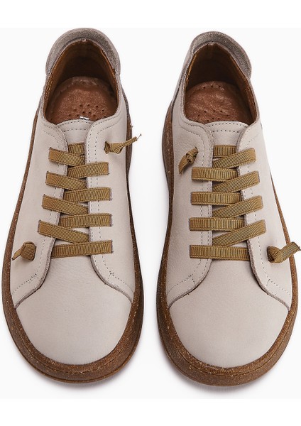 Judi Hakiki Deri Gri Rahat Tabanlı Kadın Sneakers modelleri