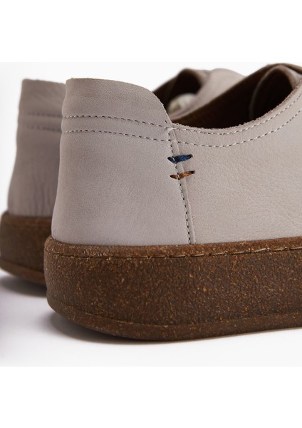 Judi Hakiki Deri Gri Rahat Tabanlı Kadın Sneakers fırsatları