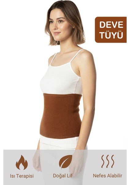 Termal Yün Bel Korsesi Deve Tüyü Sıcak Tutan Soğuklara Karşı Koruma Medikal Bel Korsesi
