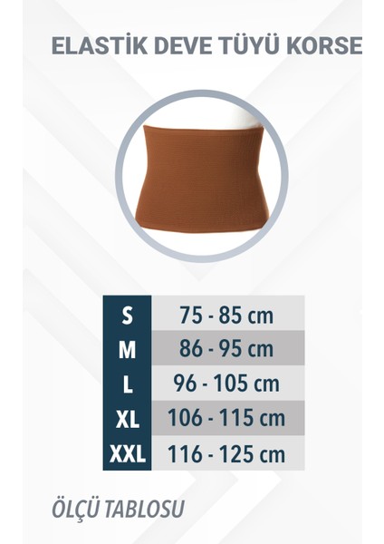 Termal Yün Bel Korsesi Deve Tüyü Sıcak Tutan Soğuklara Karşı Koruma Medikal Bel Korsesi fırsatları