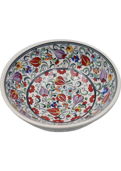 Mor Çiçek Desenli Çini Kase AOB1101 fiyatları