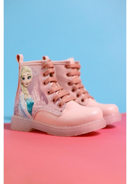 Lyan Pudra Çizgi Karakter Baskılı Bağcıklı Çocuk Bot fiyatları