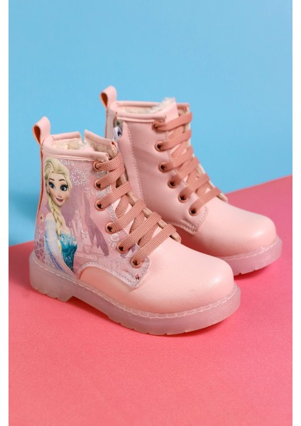 Lyan Pudra Çizgi Karakter Baskılı Bağcıklı Çocuk Bot modelleri