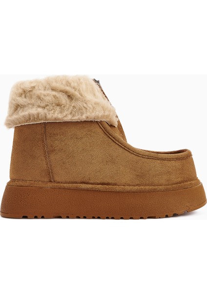 Erva Taba Süet Kürklü Kadın Bot