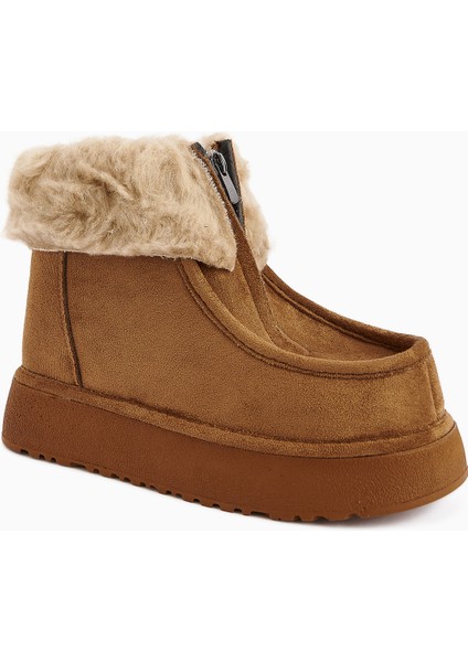 Erva Taba Süet Kürklü Kadın Bot fiyatları
