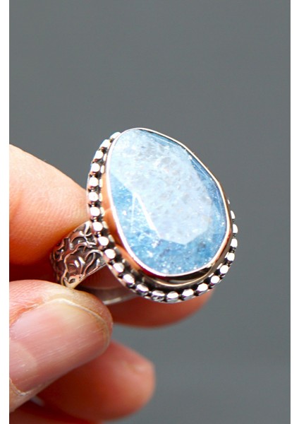 925 Ayar Kadın Gümüş Ceyt Taşı Yüzük SY00077 modelleri