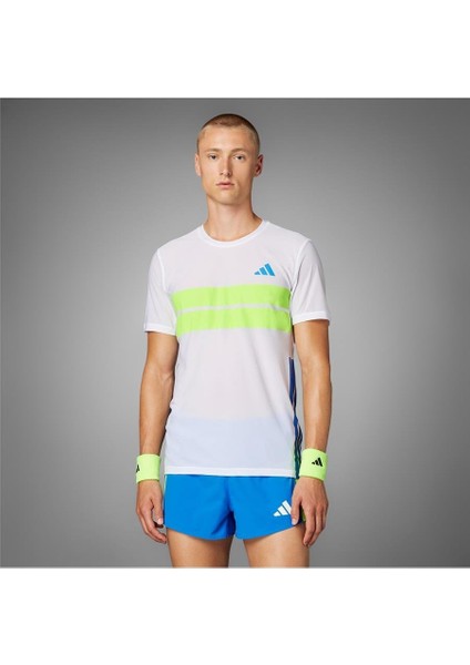 Erkek Beyaz T-shirt ADIZERO R TEE M JD7316