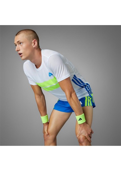 Erkek Beyaz T-shirt ADIZERO R TEE M JD7316