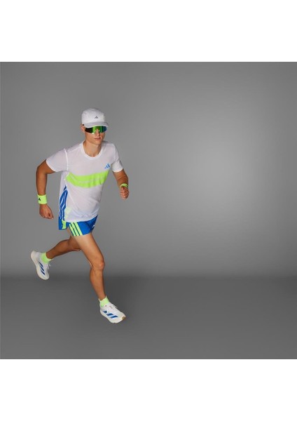 Erkek Beyaz T-shirt ADIZERO R TEE M JD7316