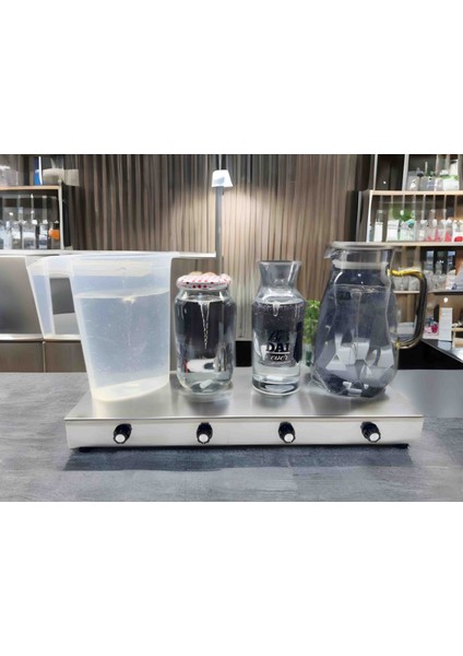 Manyetik Karıştırıcı 4'lü 3600 Devir Paslanmaz Çelik