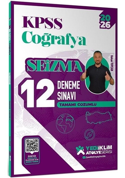 Yediiklim 2026 Kpss Coğrafya Seizma 12 Deneme Atölye Serisi Çözümlü - Hakan Topcan Yediiklim Yayınları