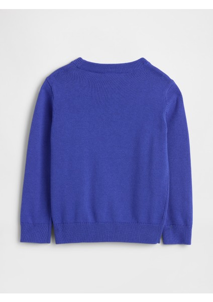 Erkek Bebek Mavi Intarsia Kazak modelleri