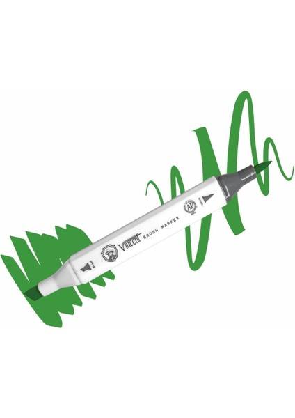 Graph Master Brush Marker G128 Vivid Green