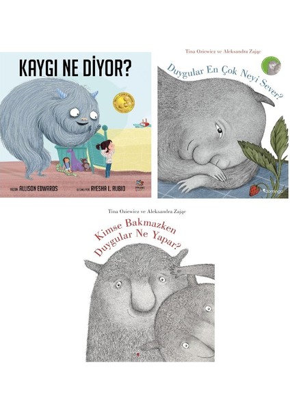 Kaygi Ne Diyor + Duygular En Cok Neyi Sever + Kimse Bakmazken Duygular Ne Yapar=(3 Kitap)