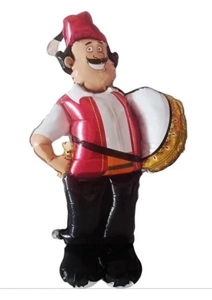 Hoşgeldin Ya Şehri Ramazan - Dev Boy Ramazan Davulcusu 76 × 118 cm ( Ayakta Durur )