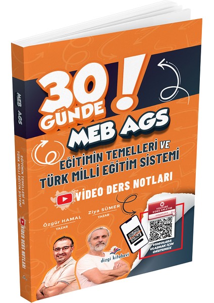 Dizgi Kitap 2026 Meb-Ags 30 Günde Eğitimin Temelleri ve Türk Milli Eğitim Sistemi Video Ders Notları - Ziya Sümer, Özgür Hamal Dizgi Kitap Yayınları