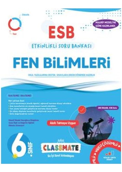 Okyanus 2026 6. Sınıf Classmate Fen Bilimleri Etkinlikli Soru Bankası
