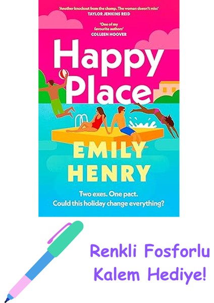 Happy Place: A Shimmering New Novel From #1 Sunday Times Bestselling Author Emily Henry + Fosforlu Kalem Hediye