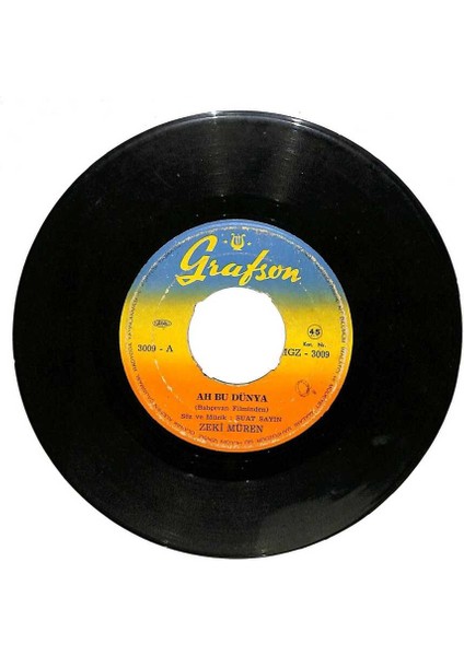 Zeki Müren - Ah Bu Dünya O Kara Gözlere Leylam Plak (106.5) PLK20105