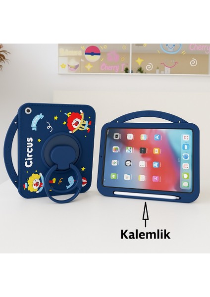 Ipad 7 8 9. Nesil 10.2 Inç Uyumlu Circus Askılı Kalemlikli Standlı Çocuk Tablet Kılıfı fiyatları