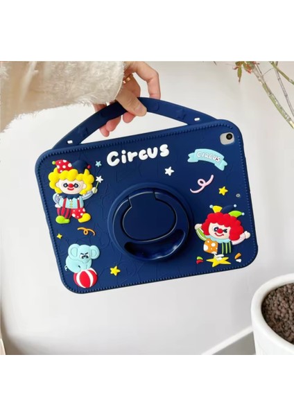 Ipad 7 8 9. Nesil 10.2 Inç Uyumlu Circus Askılı Kalemlikli Standlı Çocuk Tablet Kılıfı modelleri
