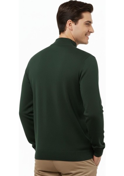 Erkek Yarım Balıkçı Kazak Çelik Örgü Regular Kalıp 5204B BGL-ST04855 modelleri