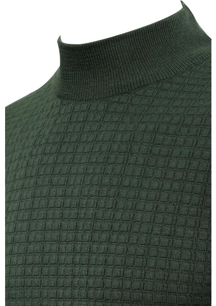 Erkek Yarım Balıkçı Kazak Çelik Örgü Regular Kalıp 5204B BGL-ST04855 fırsatları