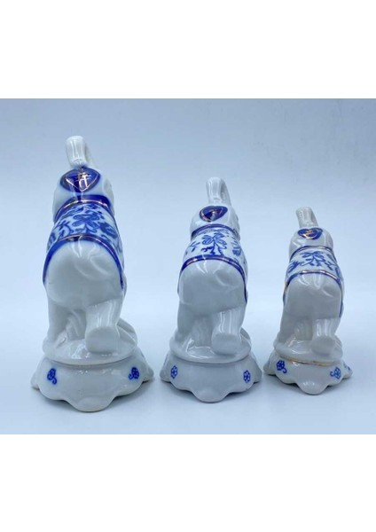 Antika Porselen Fil Biblo (Üçlü) AOB1846 fiyatları