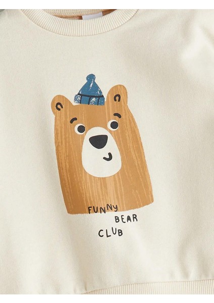 Ayı Baskılı Erkek Bebek Eşofman Takımı (W5) modelleri