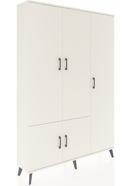 Arges Dolap 7 Raflı 5 Kapaklı Tek Askılı 132X30X195 Aytaşı-Aytaşı/çam fiyatları